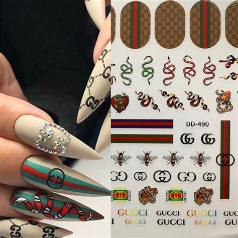 gucci stickers for nails.